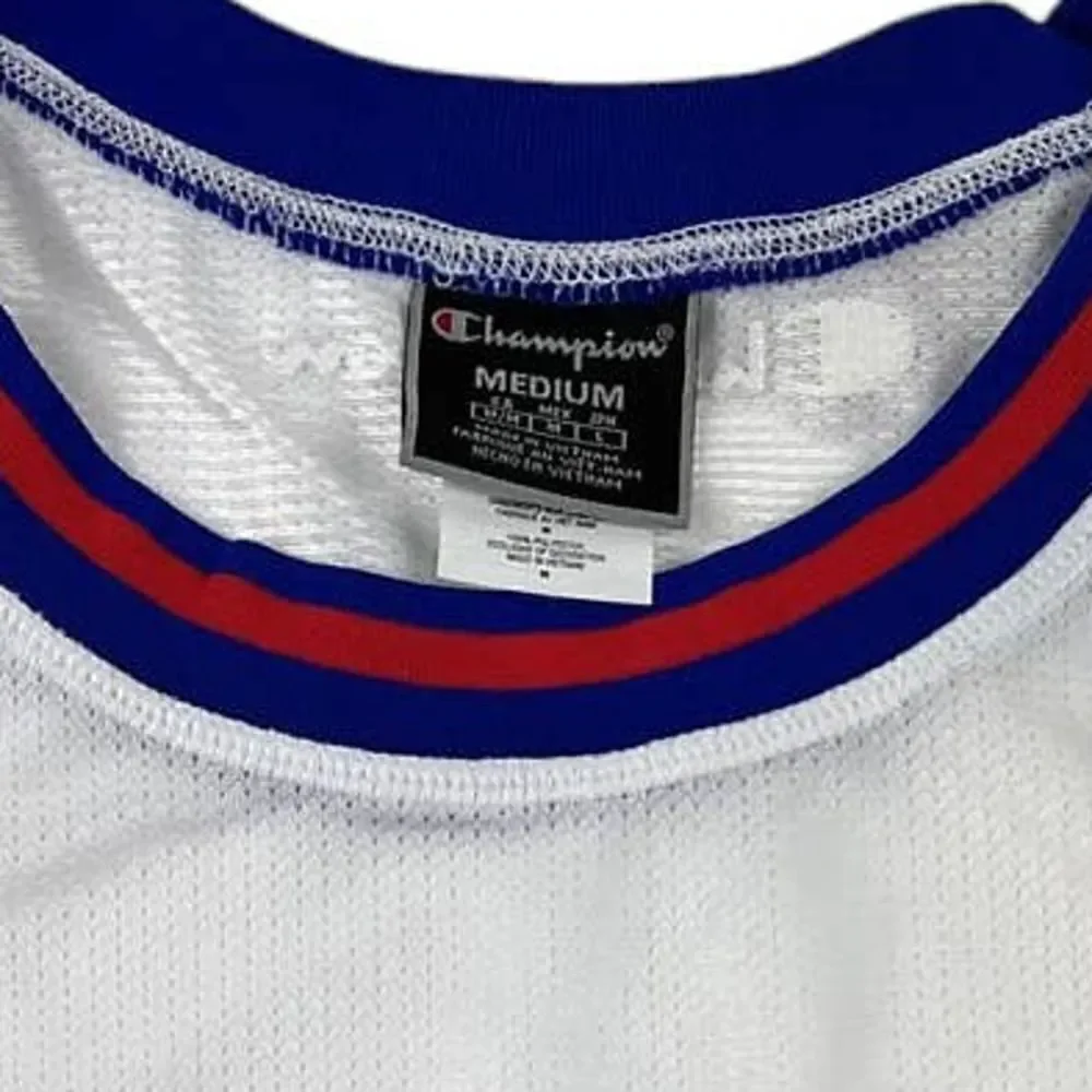 New Champion Men US M White Blue Tank Top Sports Tee Sleeveless T-Shirt - Picture 6 of 8